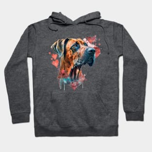 Valentines Ridgeback - Unleashing love, one wag at a time Hoodie